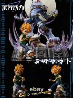 Digimon Aventure Ishida Yamato Garurumon Statue Modèle Peint Figure Anime 14