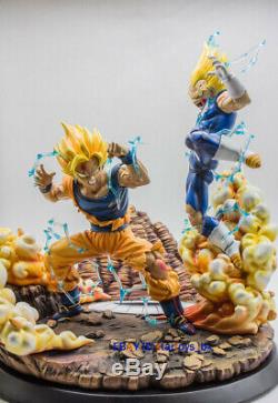 Dragon Ball Goku Vs Végéta Résine Modèle Figurine Statue Painted Figure Gk Toy