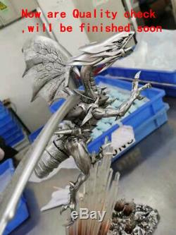 Duel Monsters Yeux Bleus Dragon Blanc Peint En Résine Statue Modèle Sculpture Figure