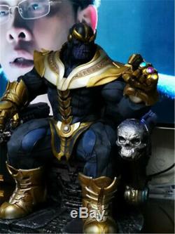 En Stock 1/4 Thanos Sur Statue Trône Résine Refonte Modèle Action Figure Collection