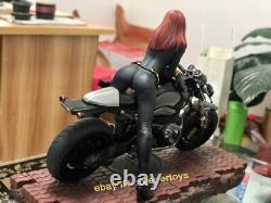 Fe Studios Agent Natasha Black Widow Motorcycle 1/4 Resin Model Statue Figures