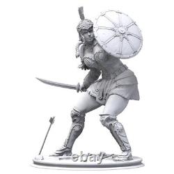 Femme guerrière grecque modèle de figurine 3D à imprimer non peint kit GK neuf en stock