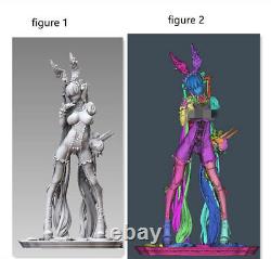Figure non peinte de la fille d'étape Alice de l'anime, modèle GK en résine 3D imprimée non assemblée