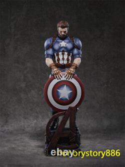 Figurine d'action Captain America Avengers en résine, statues de collection de 54 cm, cadeaux