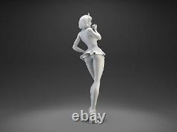 Figurine de fille blanche-neige en résine modèle 3D à imprimer non peinte non assemblée DIY GK NSFW