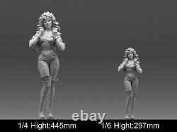 Figurine de modèle de résine de fille héroïne Rogue D imprimée en 3D, non peinte et non assemblée en kit DIY GK