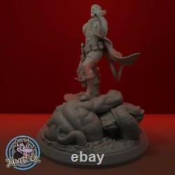 Figurine diorama Hellboy personnalisée en kit de modèle en résine à faire soi-même