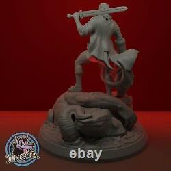 Figurine diorama Hellboy personnalisée en kit de modèle en résine à faire soi-même