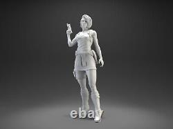 Figurine en résine non peinte et non assemblée de Jill Valentine, modèle d'impression 3D