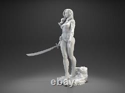 Figurine en résine non peinte et non assemblée de l'épée de Talia al Ghul en modèle 3D à imprimer