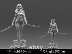 Figurine en résine non peinte et non assemblée de l'épée de Talia al Ghul en modèle 3D à imprimer