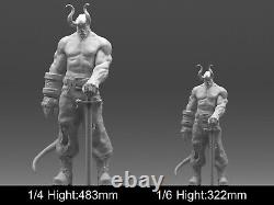 Figurine en résine non peinte et non assemblée en kit de l'impression 3D du personnage Hellboy de l'univers DC