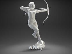 Hunger Games Fille Sexy Modèle en Résine 3D Imprimé Non-Peint et Non-Assemblé Figure NSFW