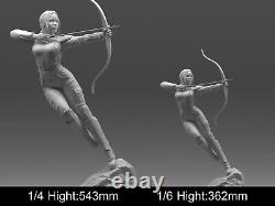 Hunger Games Fille Sexy Modèle en Résine 3D Imprimé Non-Peint et Non-Assemblé Figure NSFW