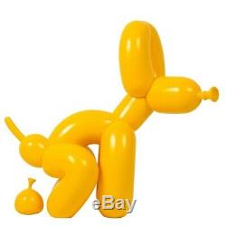 Jeff Koons Rose Jaune Balloon Dog Art Graphique Figurine Résine Modèles 239.522cm