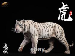 Jxk 1/6 Bengal Tiger White Tiger Figure Animal Model Collector Decor Toy Gift