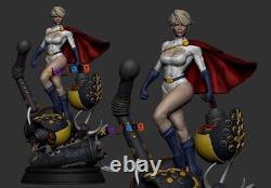 Kit de modèle de figurine Power Girl 3D imprimée en 1/8 23cm non peinte non assemblée Garage Kits