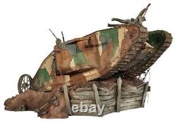Kit de modèle de figurine en résine 1/32 de la bataille de la Première Guerre mondiale - Tank britannique et soldats allemands non peints