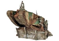 Kit de modèle de figurine en résine 1/32 de la bataille de la Première Guerre mondiale - Tank britannique et soldats allemands non peints