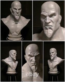 Kratos Dieu De La Guerre 1/1 Grandeur De Vie Jeu Buste Poitrine Non Peint Hobby Modèle De Résine