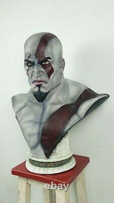 Kratos Dieu De La Guerre 1/1 Grandeur De Vie Jeu Buste Poitrine Non Peint Hobby Modèle De Résine
