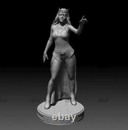 La sorcière écarlate Wanda Kit de modèle de figure d'impression 3D non peint non assemblé Kit de garage