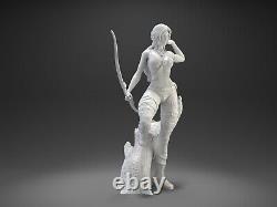 Lara Croft, fille sexy, modèle en résine non-peinte et non-assemblée, imprimée en 3D, figurine (NSFW)