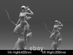 Lara Croft, fille sexy, modèle en résine non-peinte et non-assemblée, imprimée en 3D, figurine (NSFW)