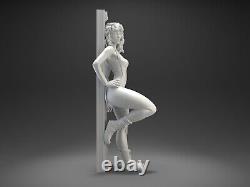 'Lisa Pinup Sexy Kit de modèle d'impression 3D Figurine non peinte non assemblée en résine NSFW'