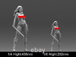 Mara Jade Fille Femme Sexy Non Peinte Non Assemblée Kit de Modèle en Résine Imprimé en 3D GK