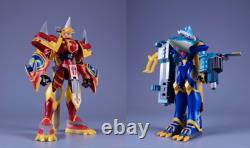 Modèle de figurine en résine de DG-mazing Digimon Susanoomon Kaiser Greymon Magna Garurumon.