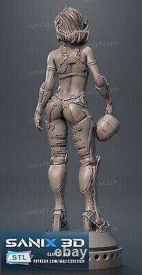 Modèle imprimé en 3D d'Iron Widow (Scarlett Johansson), non assemblé et non peint