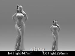 Modèle résine non peint et non assemblé de Jessica, une fille sexy, imprimé en 3D (NSFW).