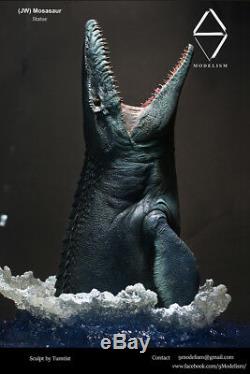 Monde Jurassic Mosasaur Statue Dinosaur Modèle Figure Base De Collecteur