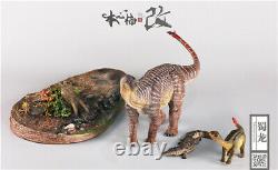 Nanmu 1/35 Scène Shunosaurus Famille Statue Dinosaur Figure Animale Jouet Collector