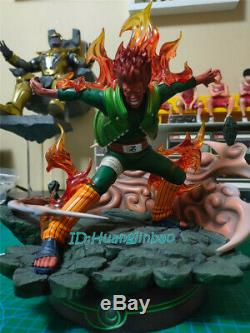 Naruto Pourrait-guy Résine Figure Modèle Peint Statue De Dragon Studio Led Lumière 1/7