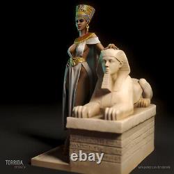 Nefertiti Impression 3d Figurine Non Peinte Modèle Gk Blank Kit Nouveau Jouet Chaud En Stock