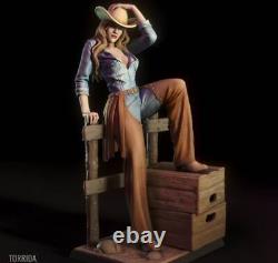 Pam Cowgirl Sexy Resin 3d Printed Model Kit Non Peint Versions Gk 2 Non Assemblées