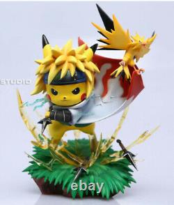 Pikachu Cos Naruto Namikaze Minato Sarutobi Hiruzen Modèle De Figurine En Résine Peint