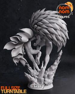Saitama Vs. Boros Resin 3d Modèle D'impression Garage Kit Figure Sculpture