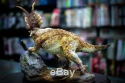 Scène Diabloceratops Statue Dinosaur Figure Modèle Animal Jouet Collectordecor Cadeau