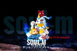 Soul-m Studio Digimon Aventure Gabumon Résine Figure Modèle Statue En Stock Nouveau