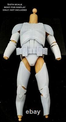 Star Wars 1/6 Clone Trooper Blank Armor Kit Pour La Figure Personnalisée Sixième Échelle Modèle