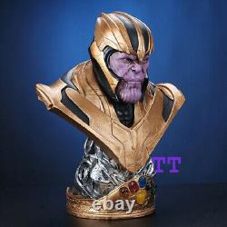 Statue en résine peinte du buste de Thanos des Avengers en stock aux États-Unis 38cm modèle de jouet