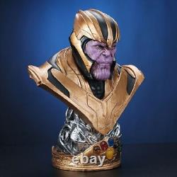 Stock américain de la figurine en résine peinte du buste de Thanos des Avengers, modèle de 38cm