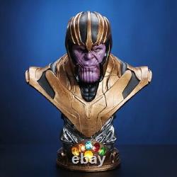 Stock américain de la figurine en résine peinte du buste de Thanos des Avengers, modèle de 38cm