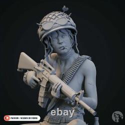 Tank Girl Modèle 3D non peint de la figurine Kit GK Nouveau jouet chaud en stock