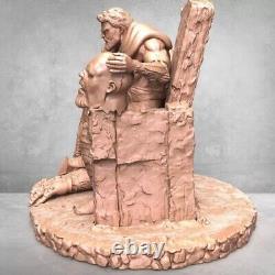 Thor sur le trône Modèle de figurine non peint GK Kit vierge 18cm Nouveau Jouet Chaud en Stock