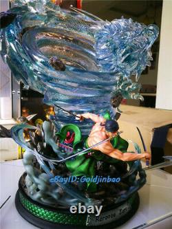 Top Studio Roronoa Zoro Statue Peint Modèle En Stock Une Pièce Figure Led Light