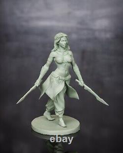 Trousse En Résine Assassin Girl 124 Miniature Figure 75mm Modèle De Modèle De Jouet Soldats